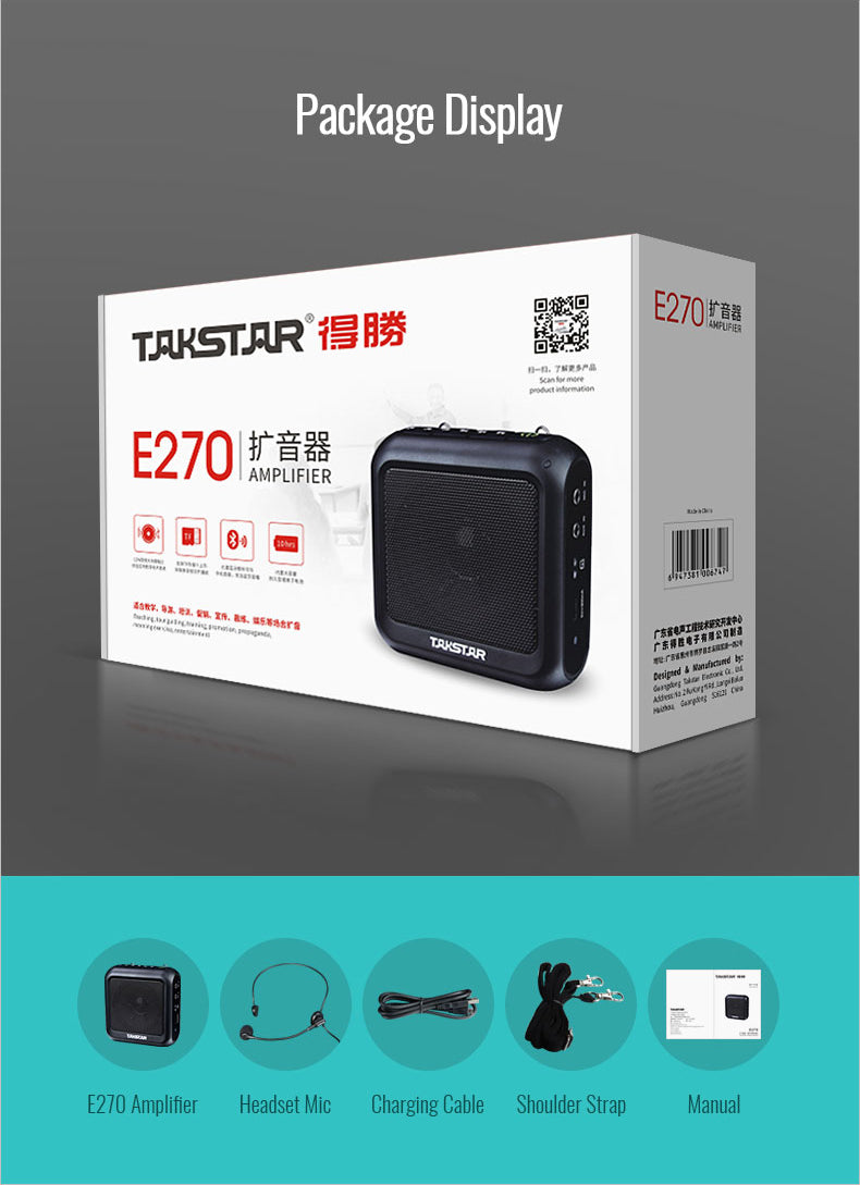 Takstar E270 Portable Bluetooth Voice Amplifier