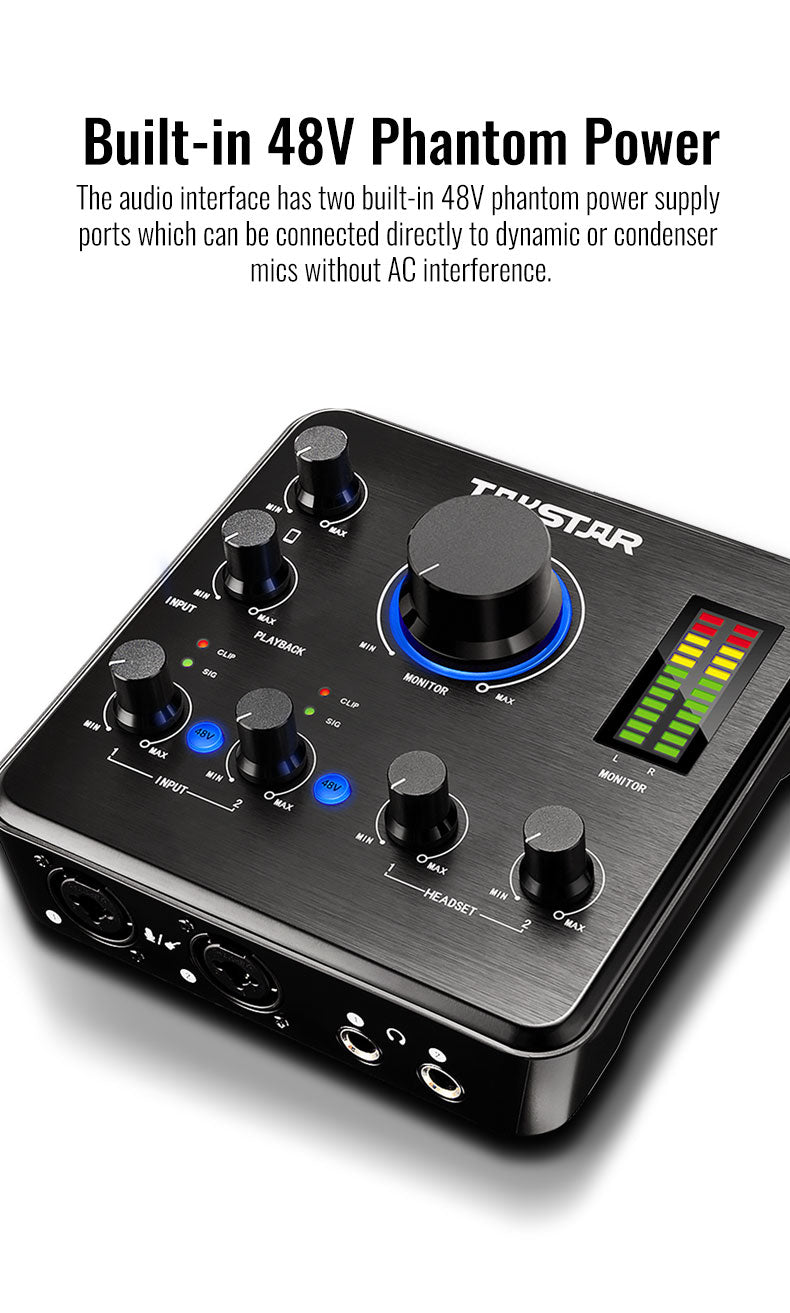 Takstar MX630 OTG USB Professional Microphone Mixer Digital Audio Interface Podcast Sound Card Rechargeable Podcaster for Phone PC
