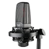 Takstar TAK45 Studio Condenser Microphone in the shock mount on the mic stand