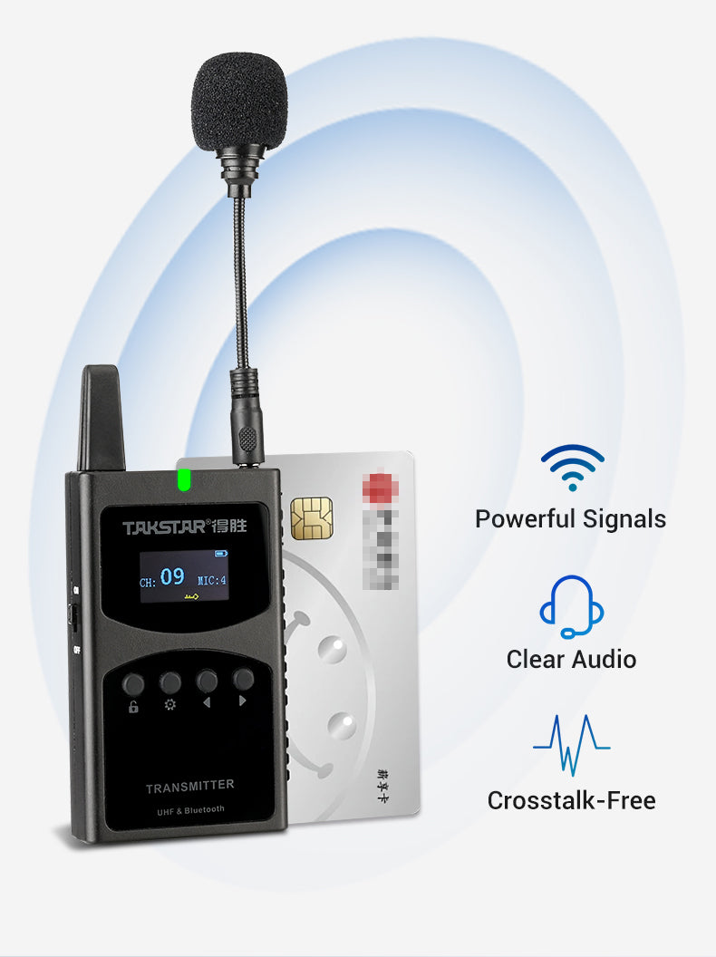 TAKSTAR WTG-650 UHF Wireless Tour Guide System