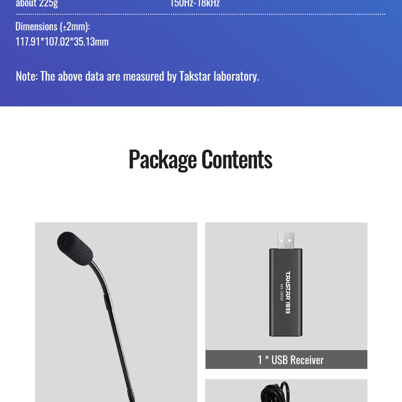 TAKSTAR MS-580W1 Wireless Conference Microphone