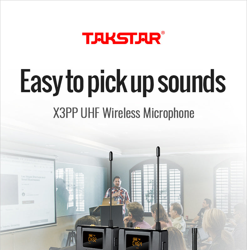 TAKSTAR X3PP UHF Wireless Microphone 640-690MHz