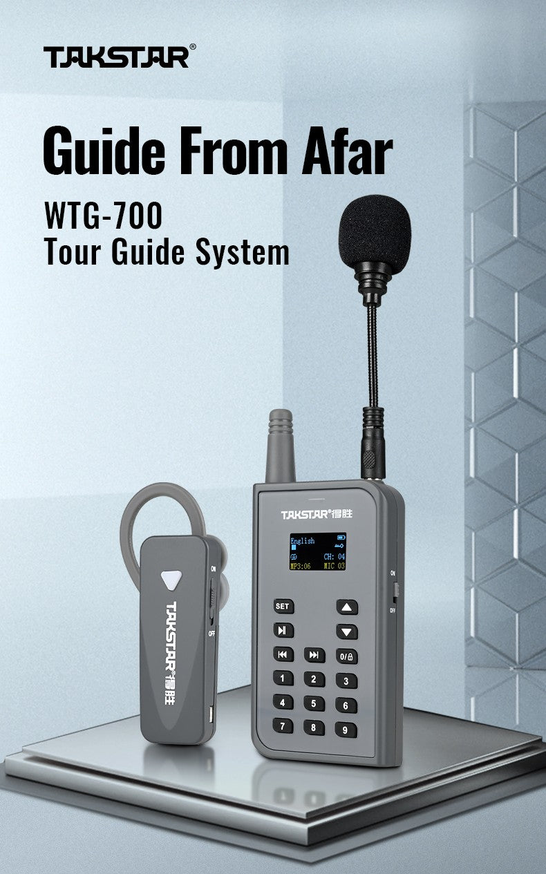 TAKSTAR WTG-700 Wireless Tour Guide System 800-1000MHz