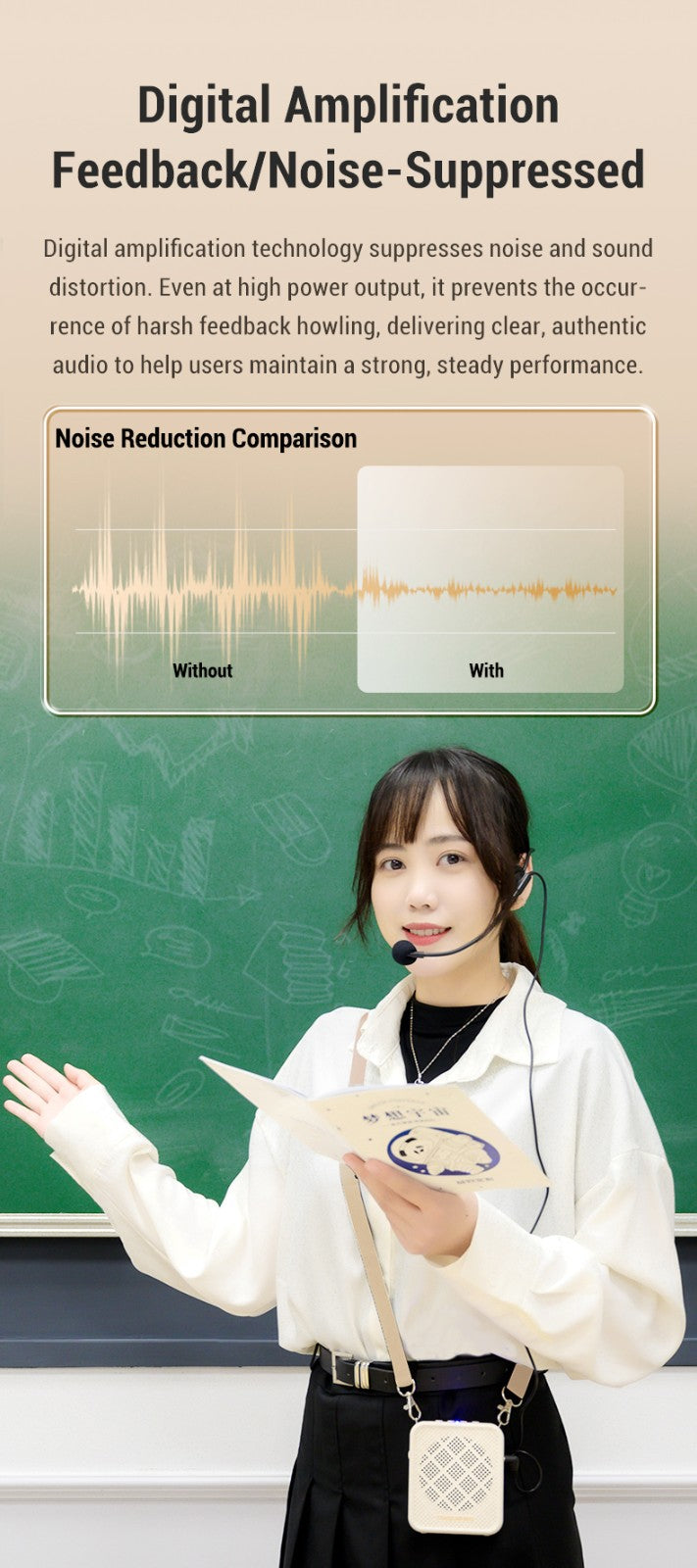 TAKSTAR E150S Wired Voice Amplifier with Headworn Microphone