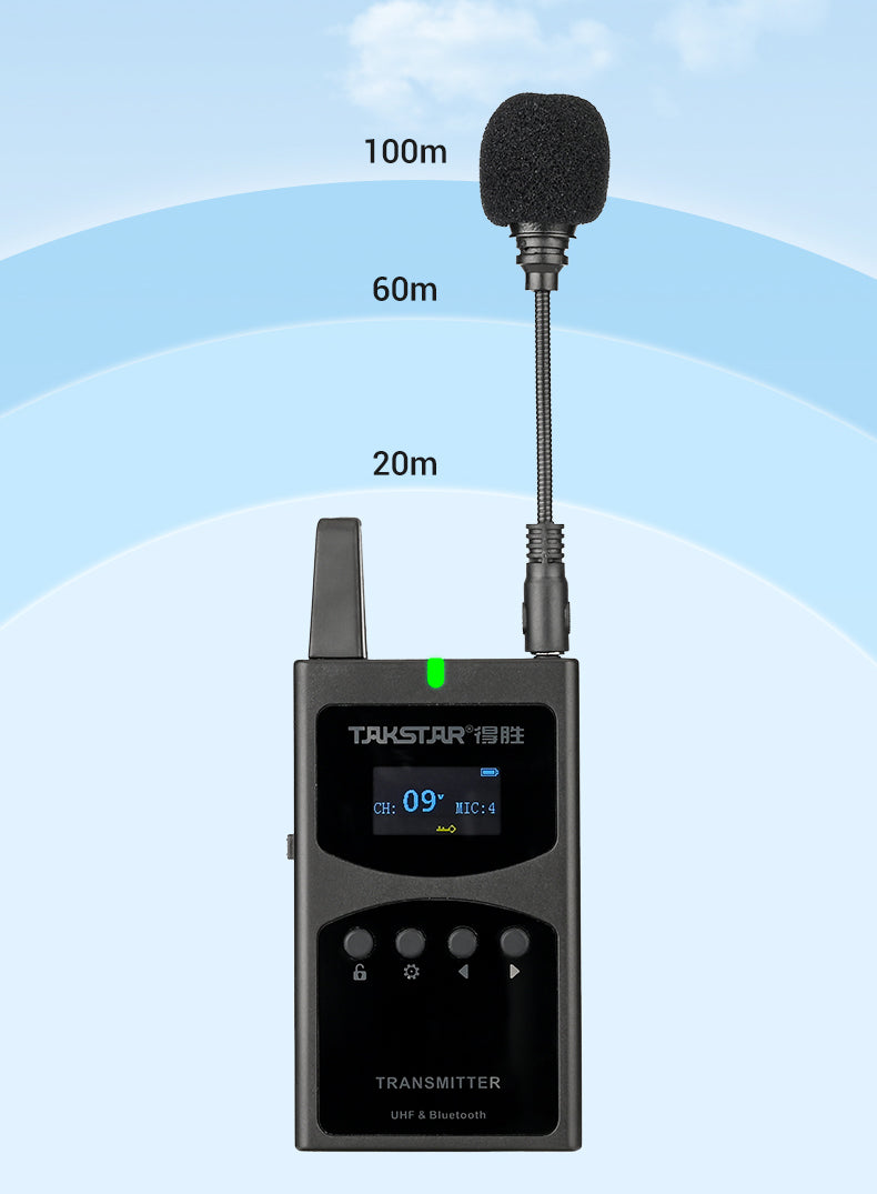 TAKSTAR WTG-650 UHF Wireless Tour Guide System