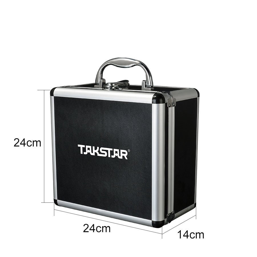 Takstar PC-K850 Condenser Recording Microphone aluminium case dimensions: 24cm*14cm*24cm