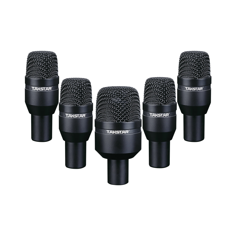 Eccomum DMS-D7 Instruments de Musique Professionnels Batterie Microphone  Filaire Micro Kit avec Accessoires de Montage Standard Boîtier de Transport  en Aluminium 1 Gros Microphone à Tambour 4 Petits Microphones à Tambour 2