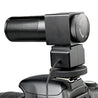 Takstar SGC-698 Stereo Camera Microphone mounted on a dslr camera and has a linen cable