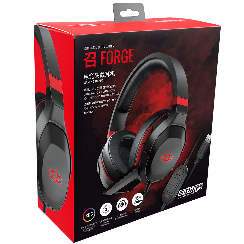 Takstar Liberty Gamer FORGE Gaming Headset package