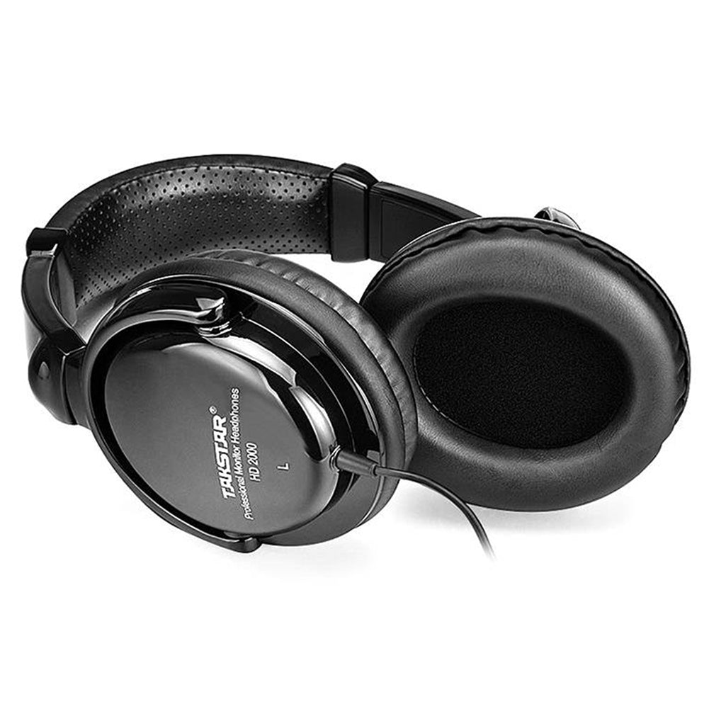 Takstar HD2000 Studio Monitor Headphones with swivel ear cups and fixed cable
