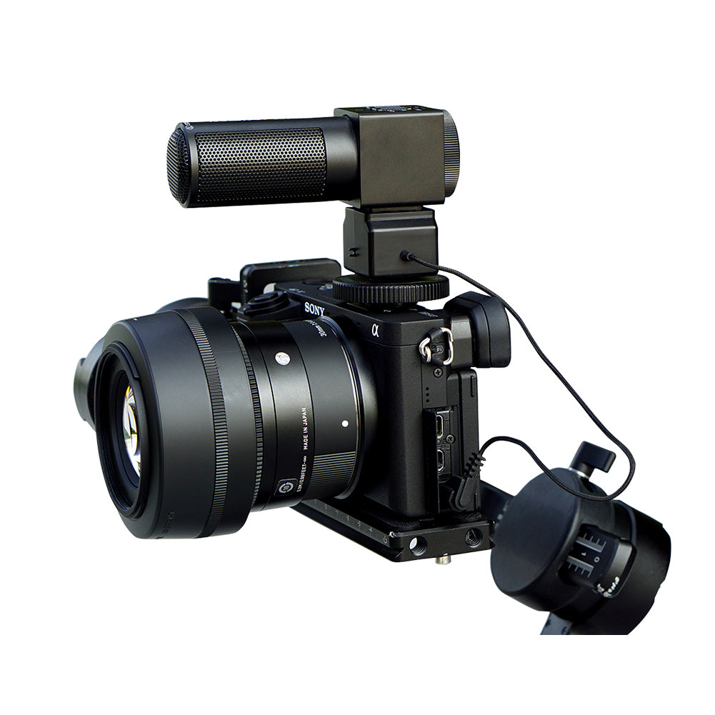 Takstar SGC-698 Stereo Camera Vlog Microphone on stabilizer