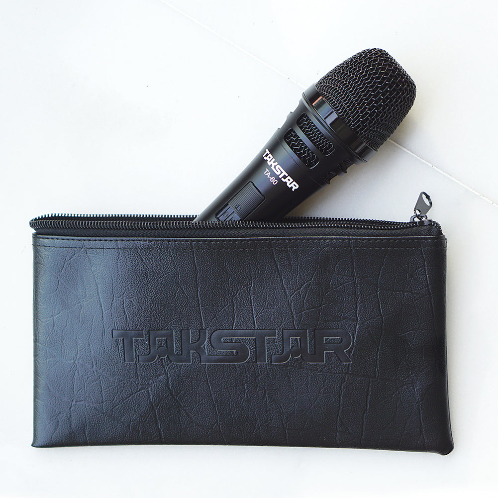 Takstar TA-60 Handheld Dynamic Microphone in a mic bag