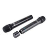 Two Takstar TS6700HH VHF Wireless Dual Handheld Microphone have battery case at the bottom of mic, can be unscrewed to open
