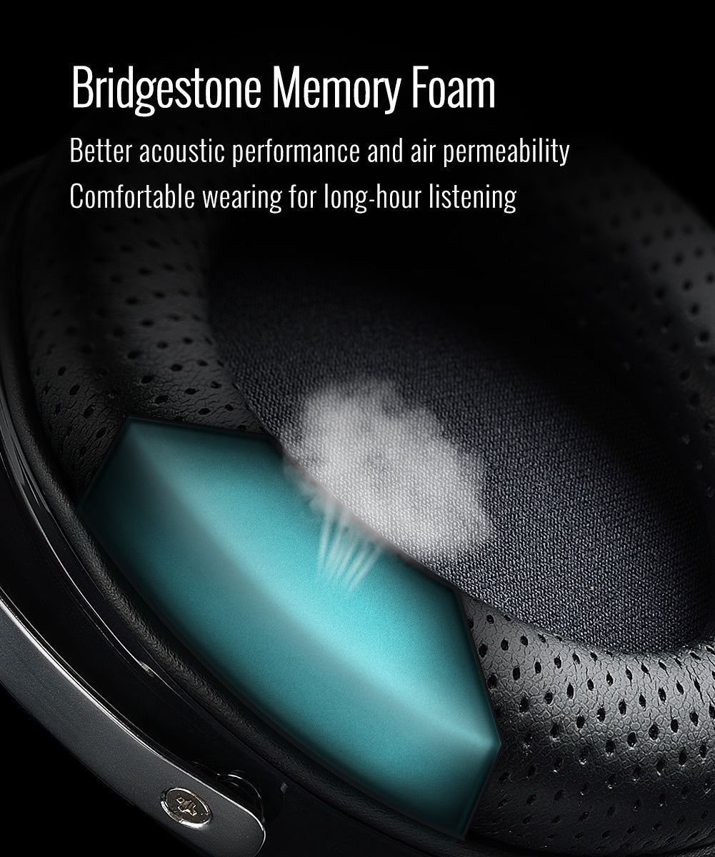 takstar hf 580 memory foam ear pads comfortable for long-hour wearing