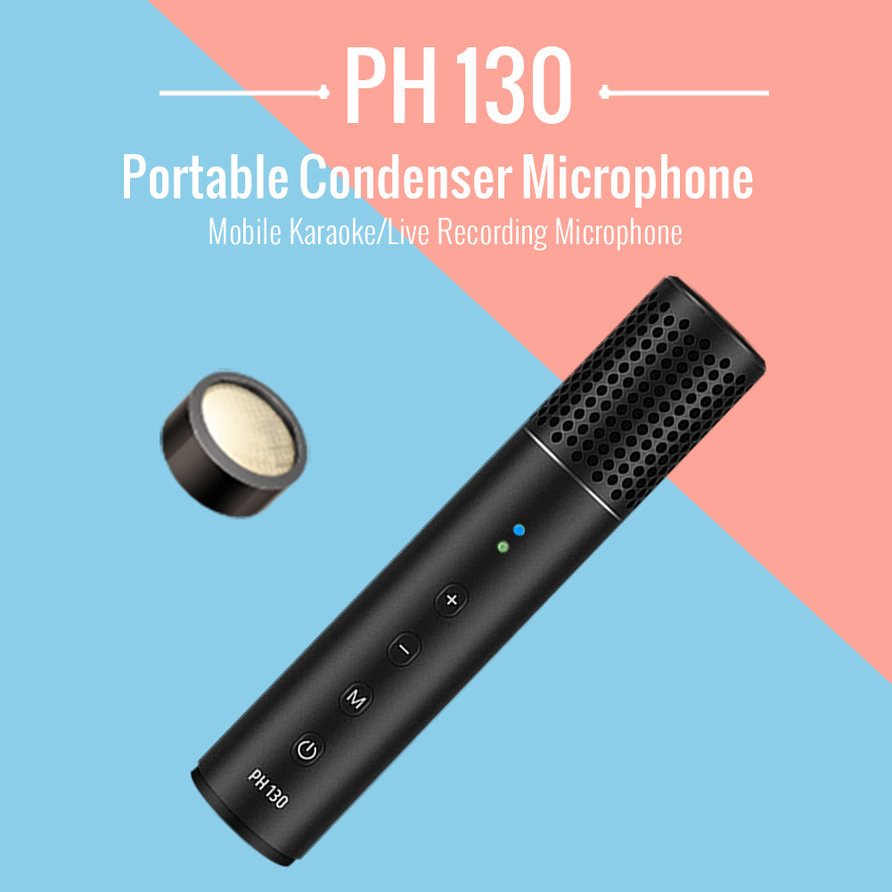 Takstar PH130 Portable Livestream Condenser Microphone  for mobile karaoke and live recording
