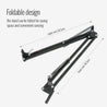 Takstar ST-201 Professional Microphone Stand is foldable. The upper arm is 36.5cm and the lower arm is 36.5cm.